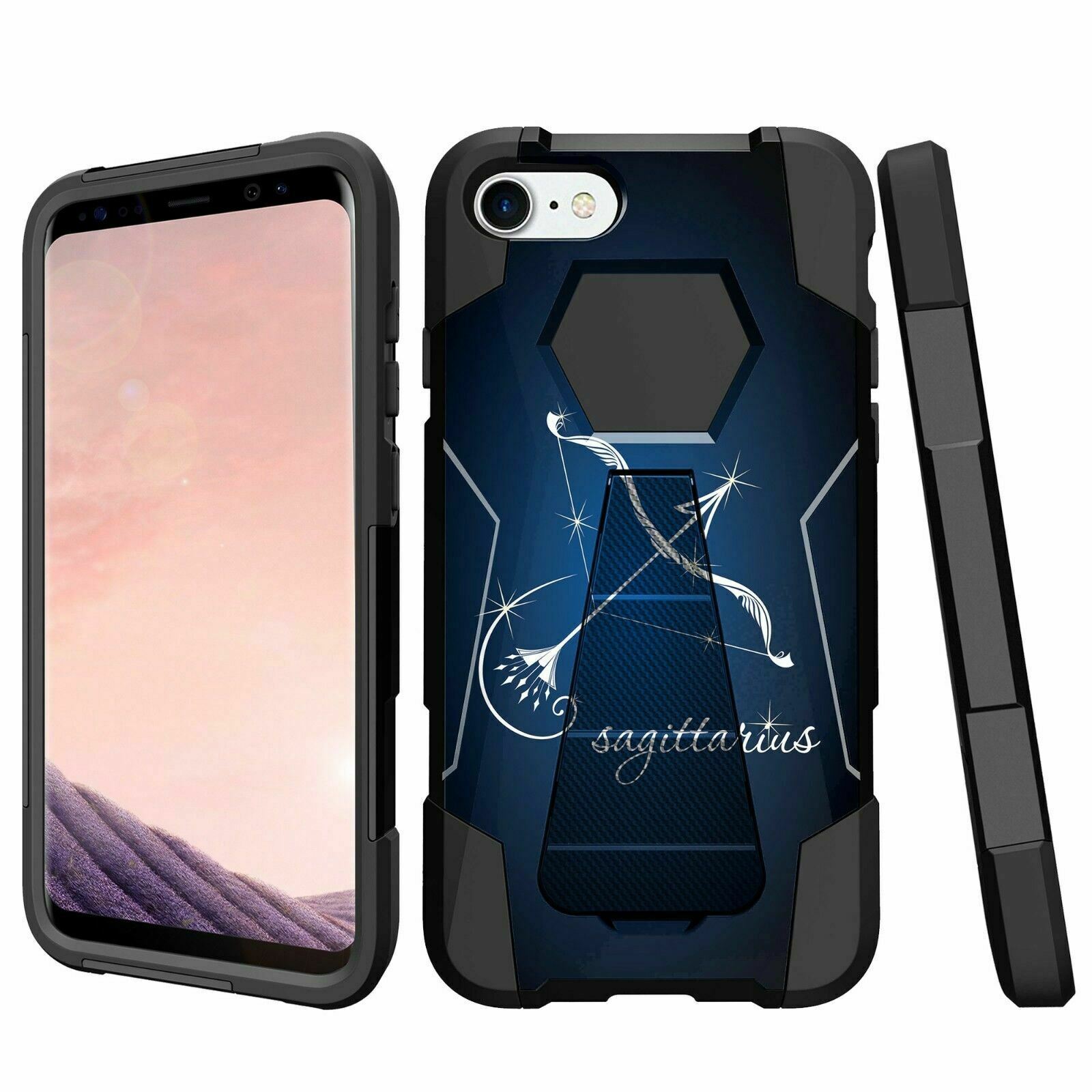 For Apple iPhone 7 | Apple iPhone 7 Kickstand Case - Zodiac Signs iPhone Cases AtlasCase Sagittarius 
