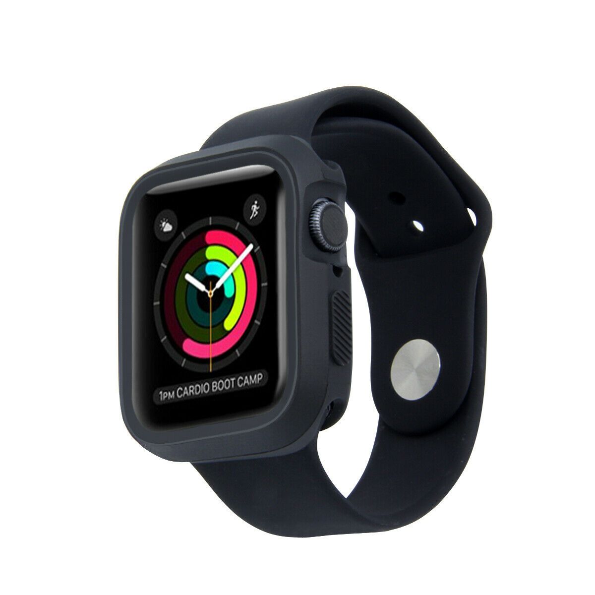 For Apple Watch Series 4 5 TPU Bumper Case+iWatch Screen Protector Cover 40/44mm dooqiwireless 