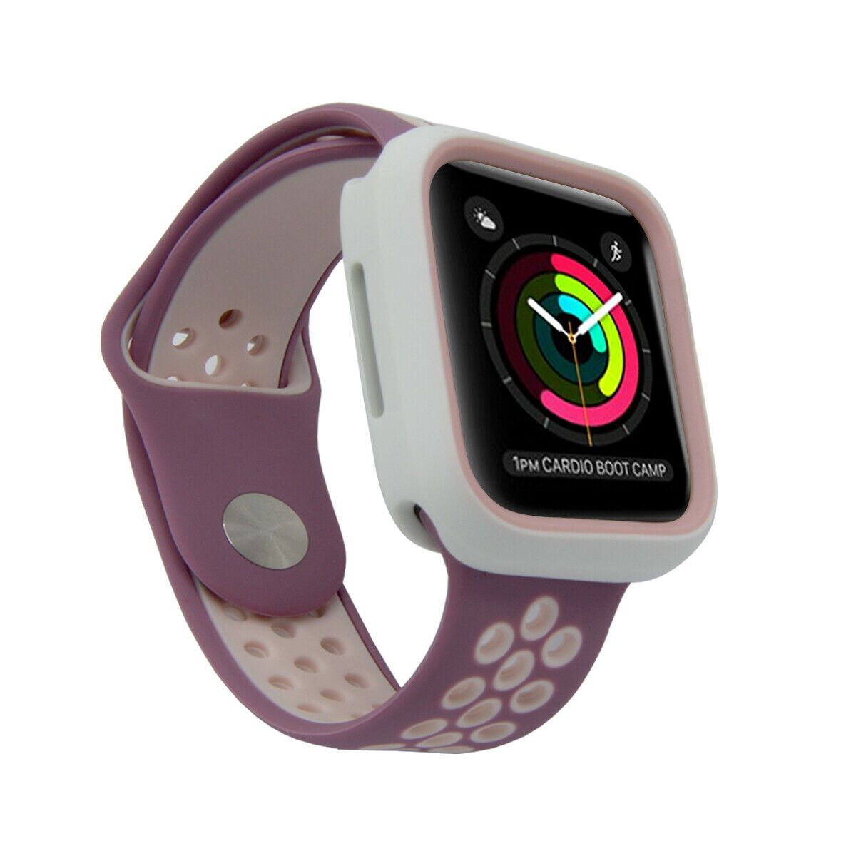 For Apple Watch Series 4 5 TPU Bumper Case+iWatch Screen Protector Cover 40/44mm dooqiwireless 