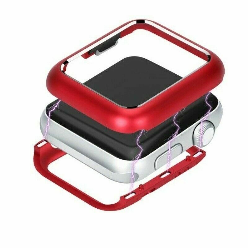 For Apple Watch Series 5/4/3/2/1 Magnetic Metal Case Bumper Cover 38 40 42 44mm strongcase 