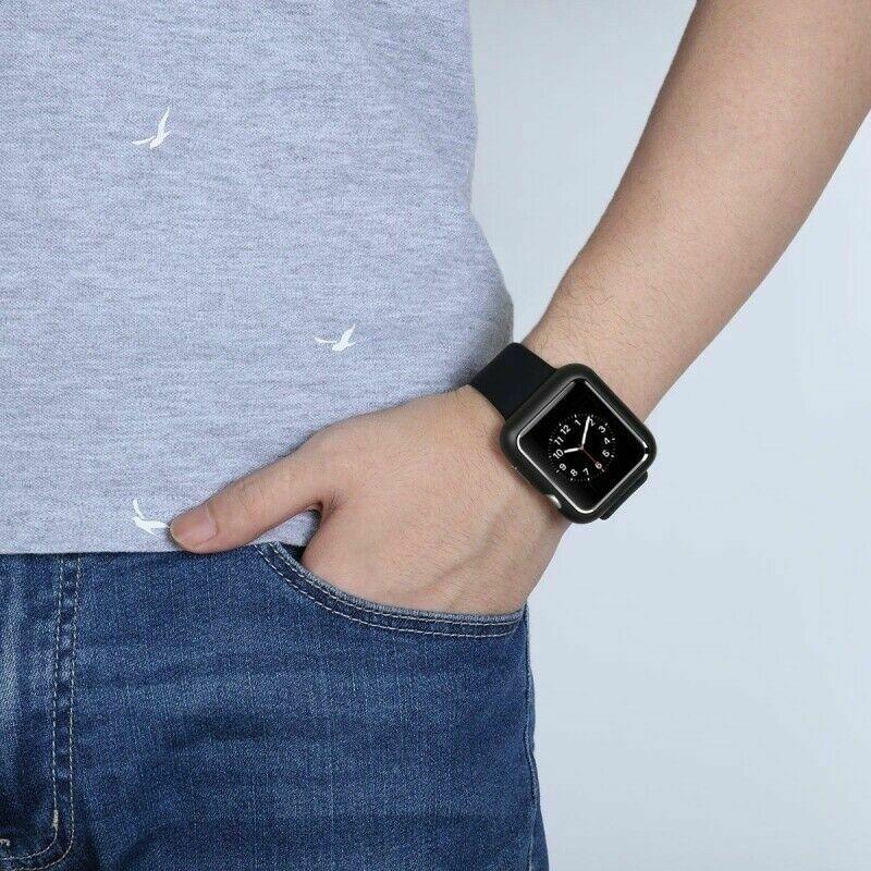 For Apple Watch Series 5/4/3/2/1 Magnetic Metal Case Bumper Cover 38 40 42 44mm strongcase 
