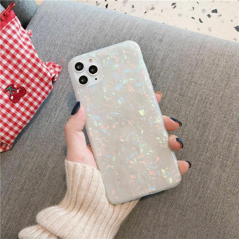 For girls Glitter Marble Case For iphone 11 Pro Max 7 8 Plus XS Max XR SE Cover whatapuritywhatapurity Glitter Marble(Rainbow) For iphone 11 