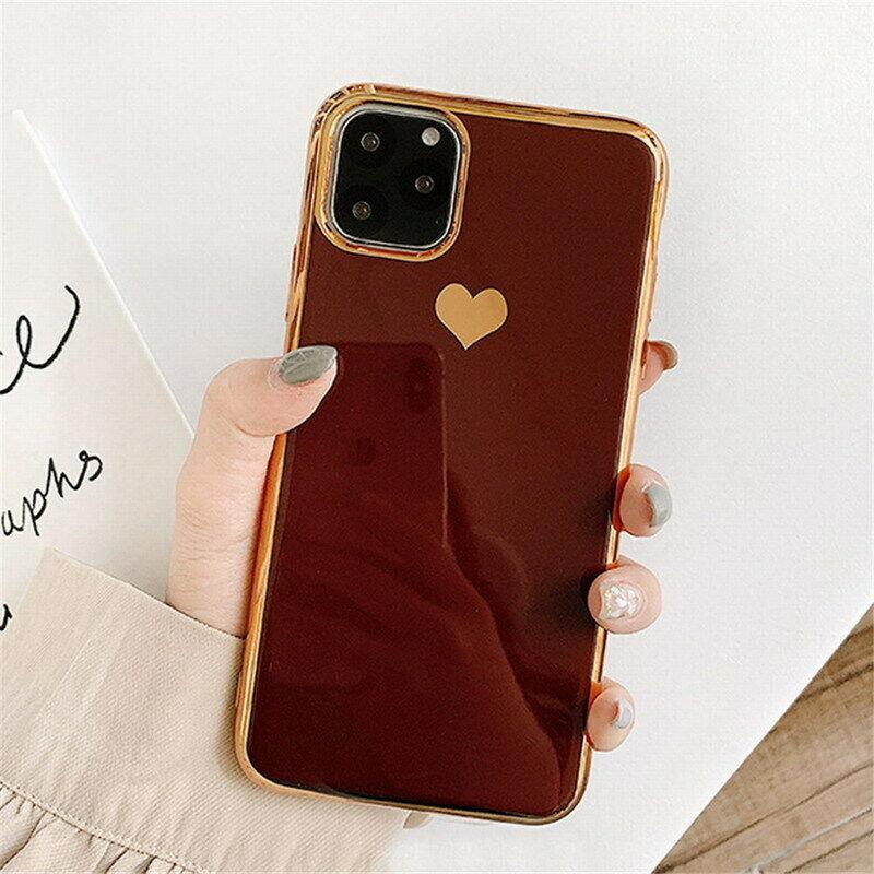 For girls Glitter Marble Case For iphone 11 Pro Max 7 8 Plus XS Max XR SE Cover whatapuritywhatapurity Heart (Red) For iphone 11 
