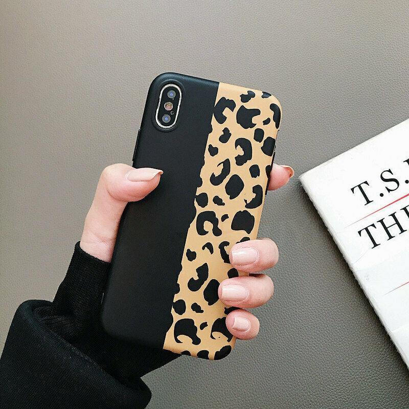 For girls Glitter Marble Case For iphone 11 Pro Max 7 8 Plus XS Max XR SE Cover whatapuritywhatapurity Leopard Print(BLack) For iphone 11 