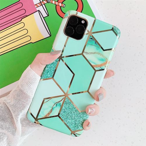 For girls Glitter Marble Case For iphone 11 Pro Max 7 8 Plus XS Max XR SE Cover whatapuritywhatapurity Marble(Green) For iphone 11 