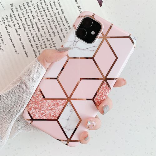 For girls Glitter Marble Case For iphone 11 Pro Max 7 8 Plus XS Max XR SE Cover whatapuritywhatapurity Marble(Pink) For iphone 11 