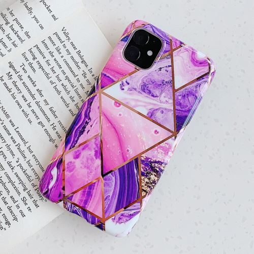 For girls Glitter Marble Case For iphone 11 Pro Max 7 8 Plus XS Max XR SE Cover whatapuritywhatapurity Marble(Purple) For iphone 11 