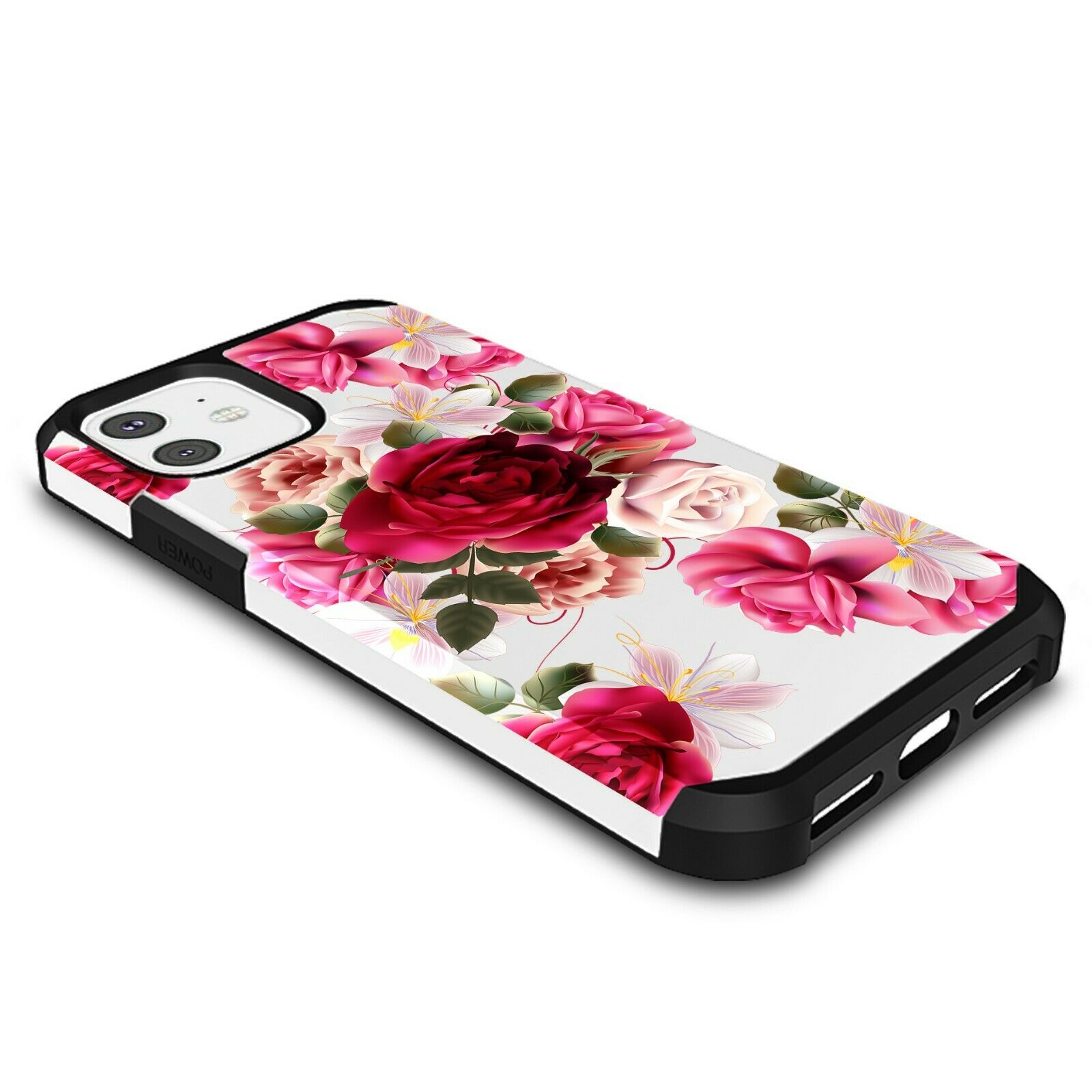 For Iphone 11 Pro 6 6s 7 8 Plus XR X Xs Max SE Red Rose Floral Cute Girls Case storm-buy 