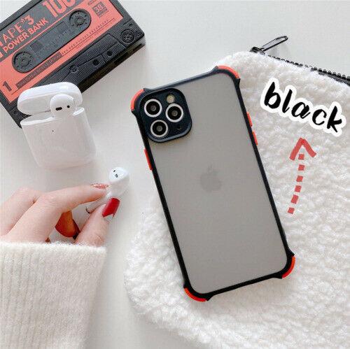 For iPhone 11 Pro Max 7 8 Plus SE XS Max XR Case Shockproof Bumper Cover tomorrownicetomorrownice For iphone 11 Black 