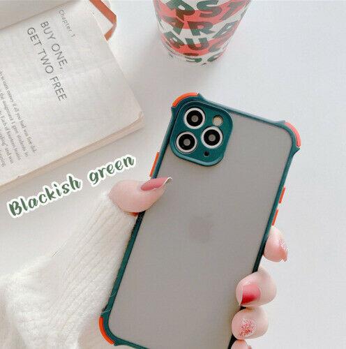 For iPhone 11 Pro Max 7 8 Plus SE XS Max XR Case Shockproof Bumper Cover tomorrownicetomorrownice For iphone 11 Midnight Green 