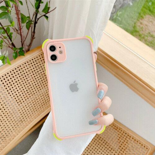 For iPhone 11 Pro Max 7 8 Plus SE XS Max XR Case Shockproof Bumper Cover tomorrownicetomorrownice For iphone 11 Pink 