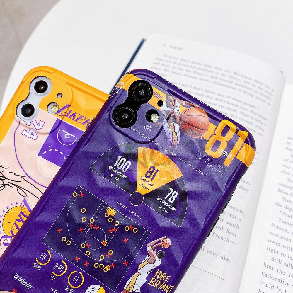 For iPhone 11 Pro Max 7 8 Plus XR Kobe Bryant Lakers Shockproof Phone Case Cover keencase 