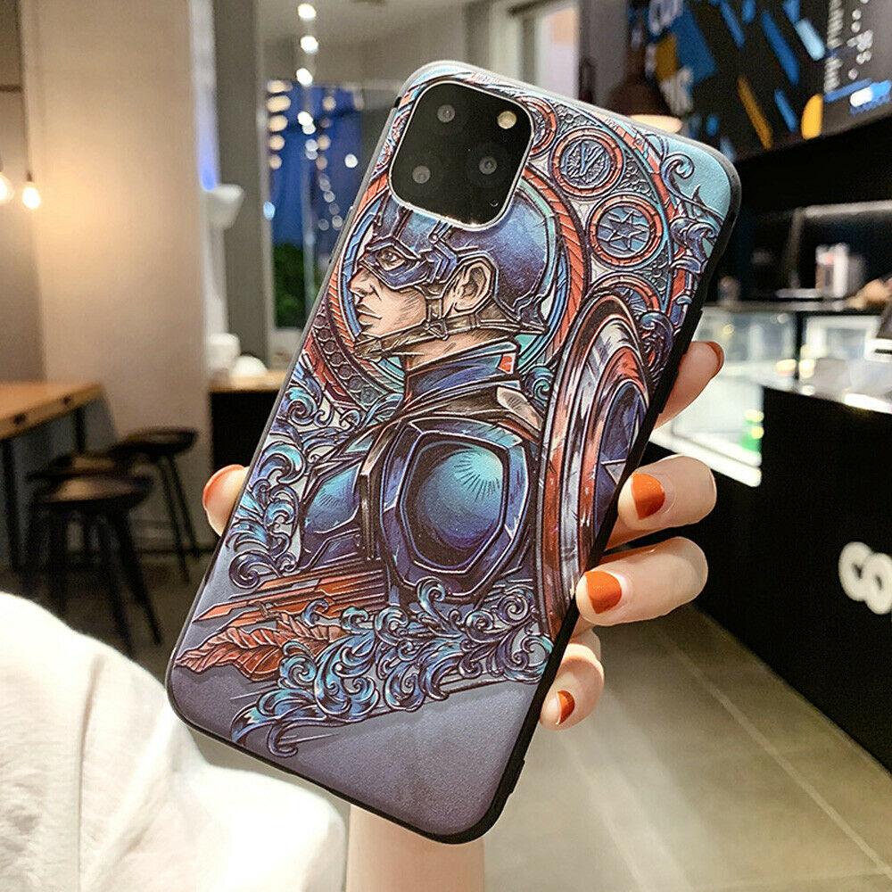For iPhone 11 Pro Max 7 8 XS XR Marvel Cartoon Superman Phone Case Cover iPhone Cases AtlasCase For iPhone 7/8/SE2020 #1 