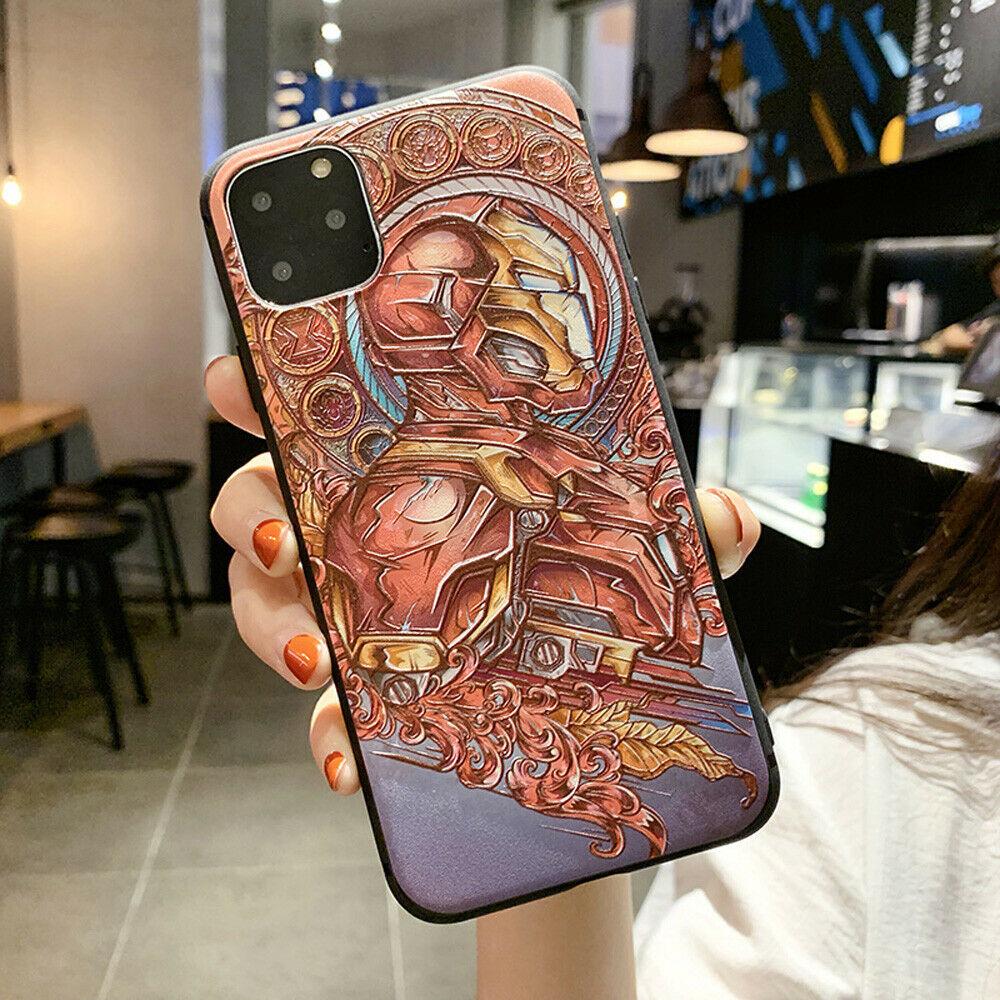 For iPhone 11 Pro Max 7 8 XS XR Marvel Cartoon Superman Phone Case Cover iPhone Cases AtlasCase For iPhone 7/8/SE2020 #2 