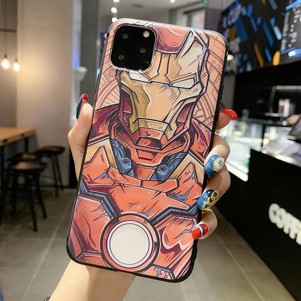 For iPhone 11 Pro Max 7 8 XS XR Marvel Cartoon Superman Phone Case Cover iPhone Cases AtlasCase For iPhone 7/8/SE2020 #3 