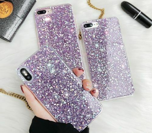 For Iphone 11 Pro Max 8 Plus 7 XS Max XR Cute Bling Glitter Girls Women Case Cover casedeal2000 