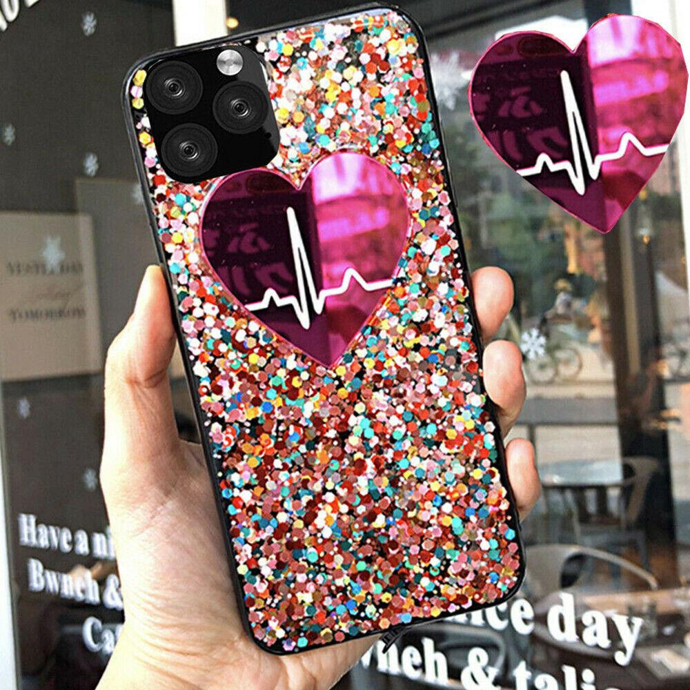 For Iphone 11 Pro Max 8 Plus 7 XS Max XR Cute Bling Glitter Girls Women Case Cover casedeal2000 