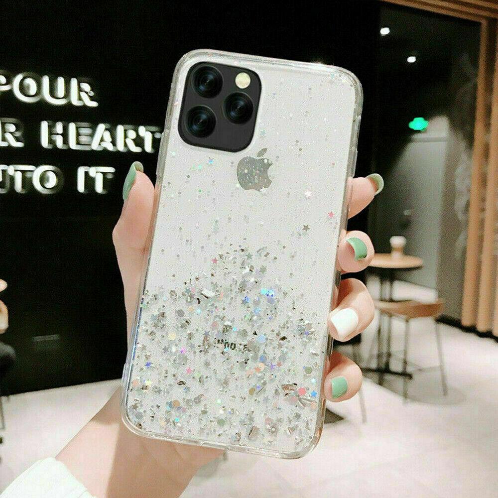 For Iphone 11 Pro Max 8 Plus 7 XS Max XR Cute Bling Glitter Girls Women Case Cover casedeal2000 