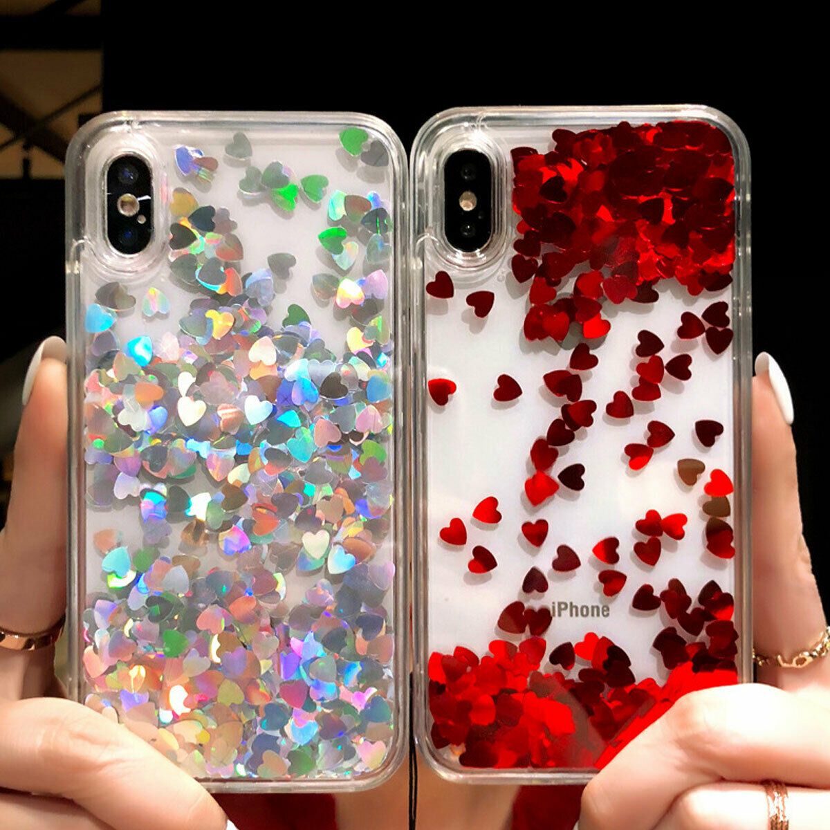 For Iphone 11 Pro Max 8 Plus 7 XS Max XR Cute Bling Glitter Girls Women Case Cover casedeal2000 