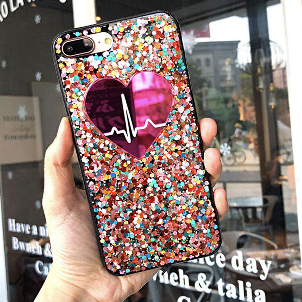 For Iphone 11 Pro Max 8 Plus 7 XS Max XR Cute Bling Glitter Girls Women Case Cover casedeal2000 