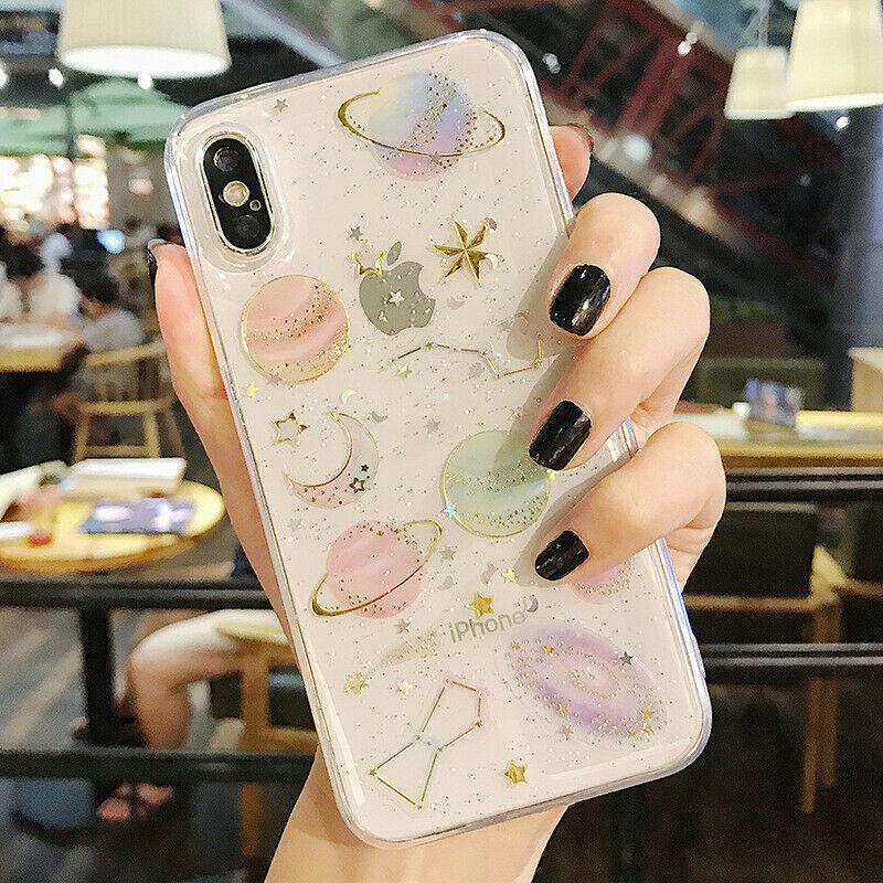 For Iphone 11 Pro Max 8 Plus 7 XS Max XR Cute Bling Glitter Girls Women Case Cover casedeal2000 