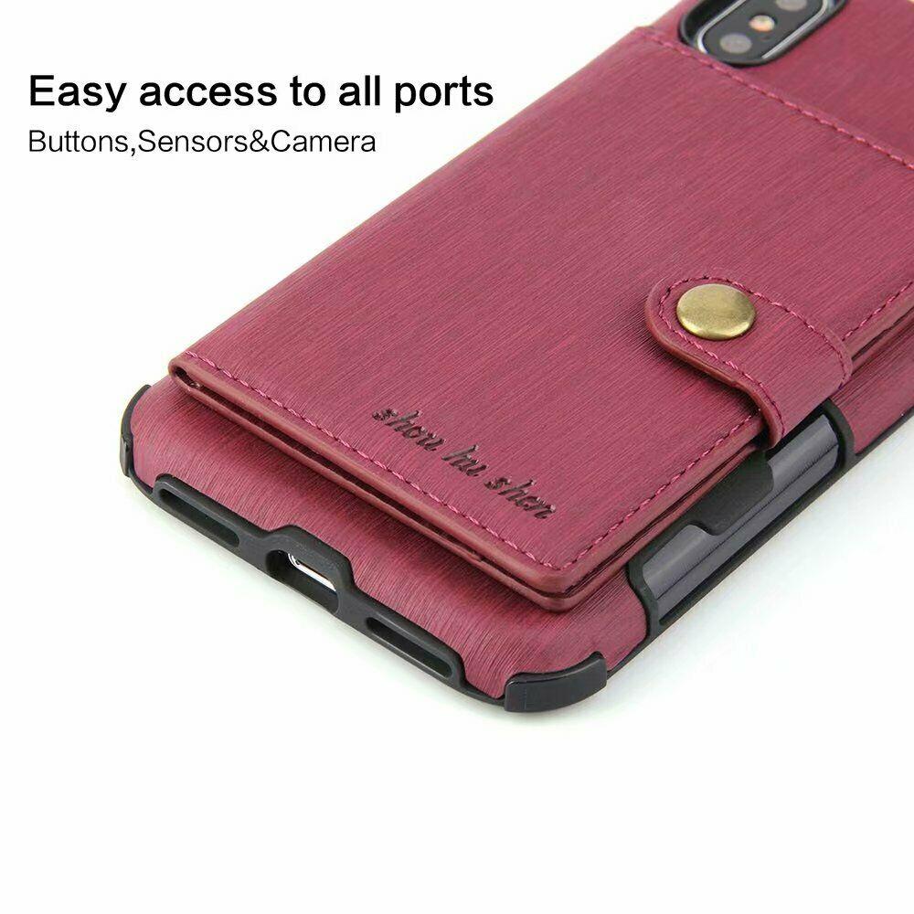 For iPhone 11 Pro XS MAX/ XR X 6 7 8 Plus Wallet Leather Case Card Holder Cover hotgadgetbayhotgadgetbay 