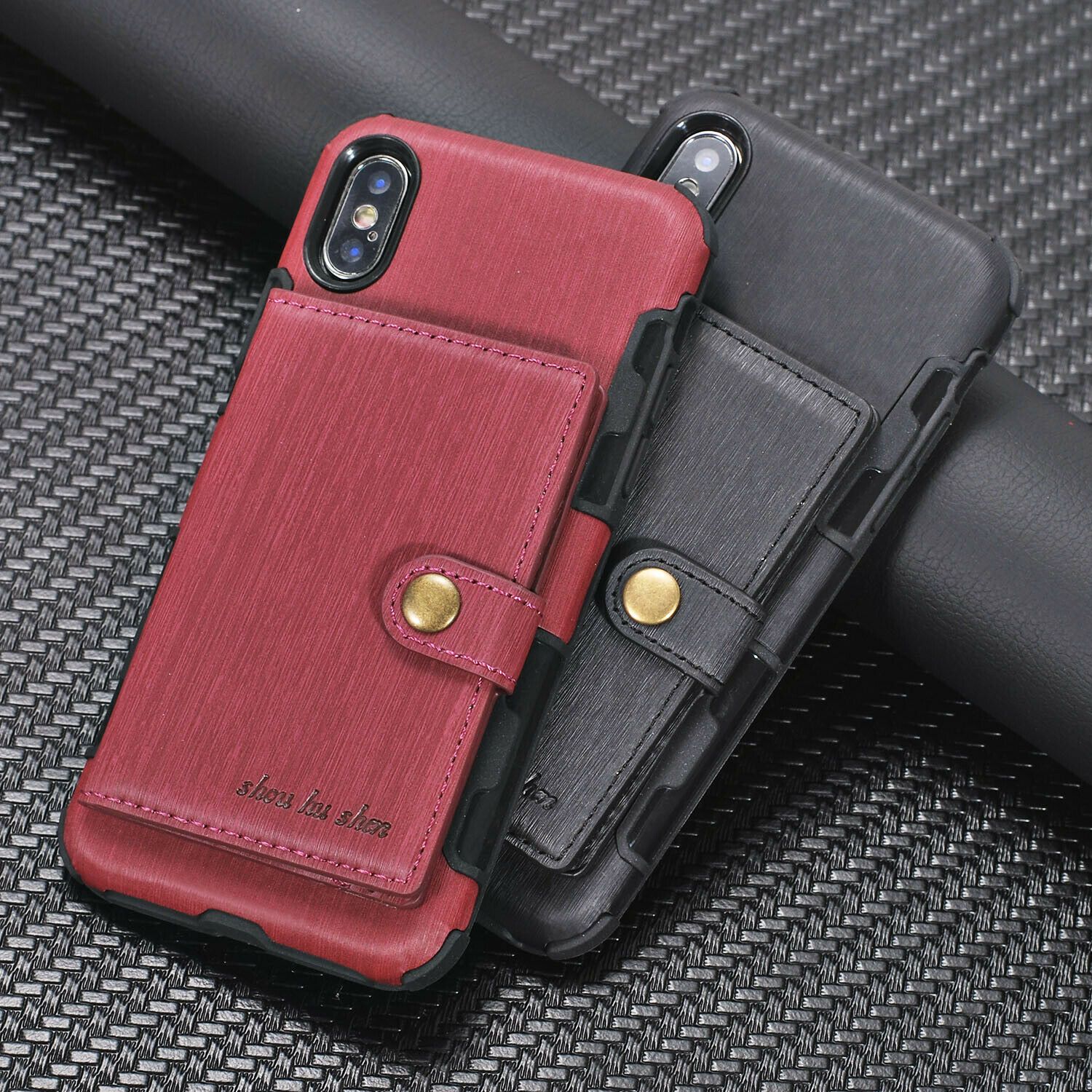 For iPhone 11 Pro XS MAX/ XR X 6 7 8 Plus Wallet Leather Case Card Holder Cover hotgadgetbayhotgadgetbay 