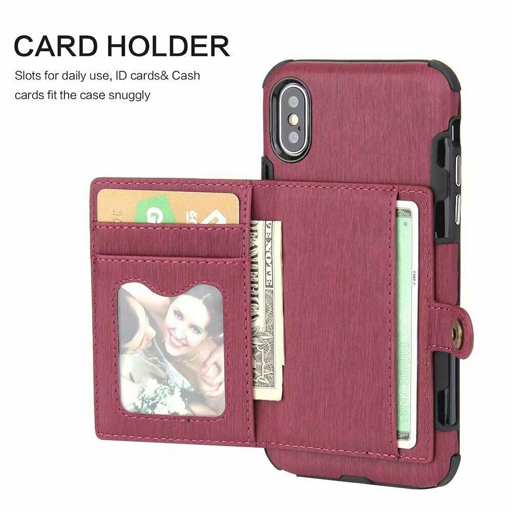 For iPhone 11 Pro XS MAX/ XR X 6 7 8 Plus Wallet Leather Case Card Holder Cover hotgadgetbayhotgadgetbay 