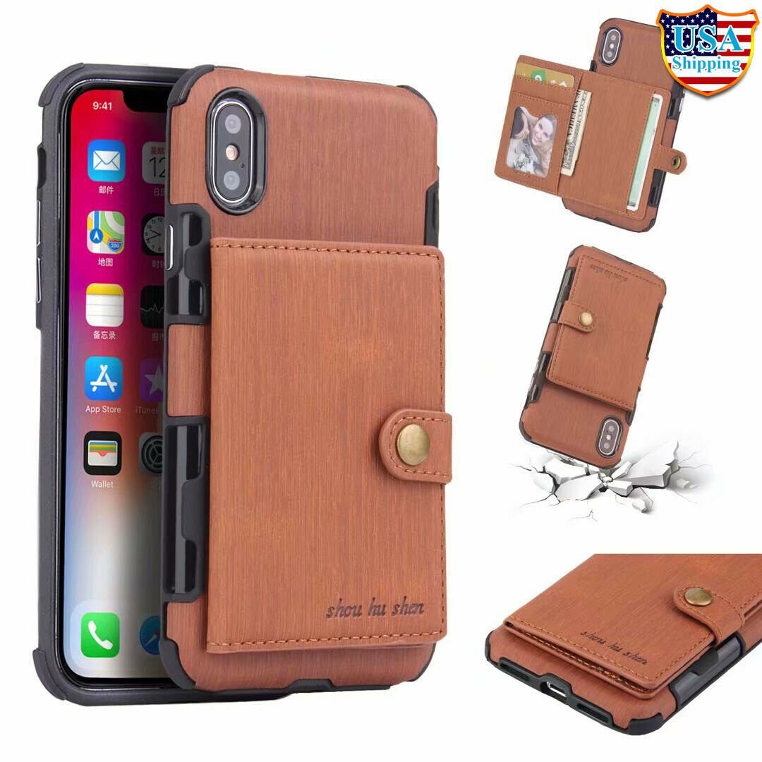 For iPhone 11 Pro XS MAX/ XR X 6 7 8 Plus Wallet Leather Case Card Holder Cover hotgadgetbayhotgadgetbay 