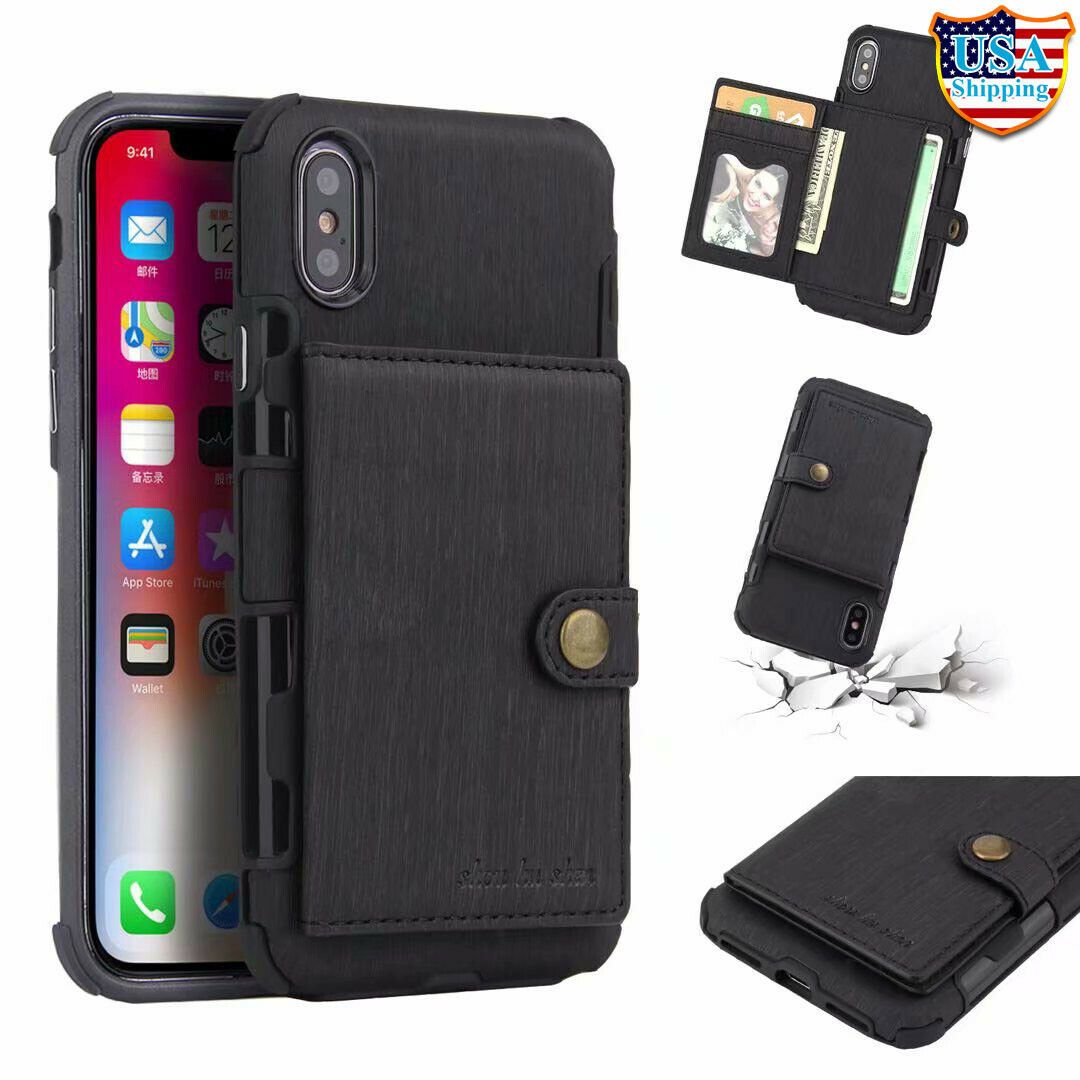 For iPhone 11 Pro XS MAX/ XR X 6 7 8 Plus Wallet Leather Case Card Holder Cover hotgadgetbayhotgadgetbay 