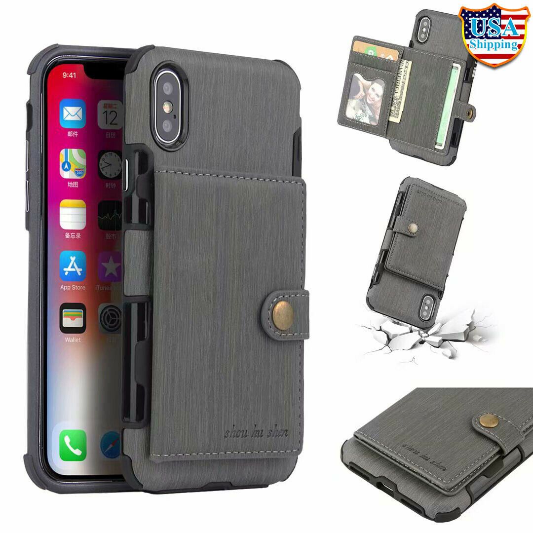 For iPhone 11 Pro XS MAX/ XR X 6 7 8 Plus Wallet Leather Case Card Holder Cover hotgadgetbayhotgadgetbay 
