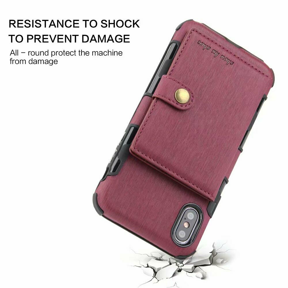 For iPhone 11 Pro XS MAX/ XR X 6 7 8 Plus Wallet Leather Case Card Holder Cover hotgadgetbayhotgadgetbay 