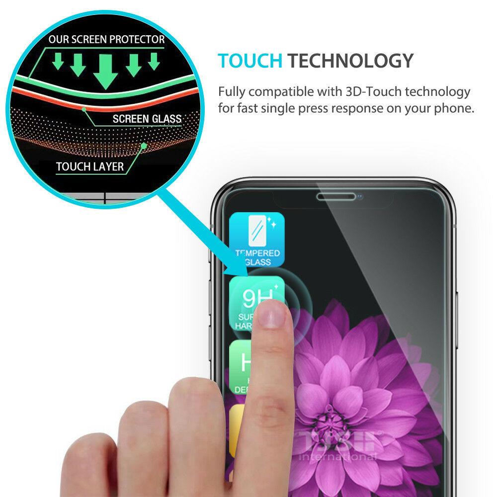 For iPhone 11/Pro/Max/XS Max/XR/X/8/7/Plus Carbon Fiber Hard Case+Tempered Glass dz-techdz-tech 