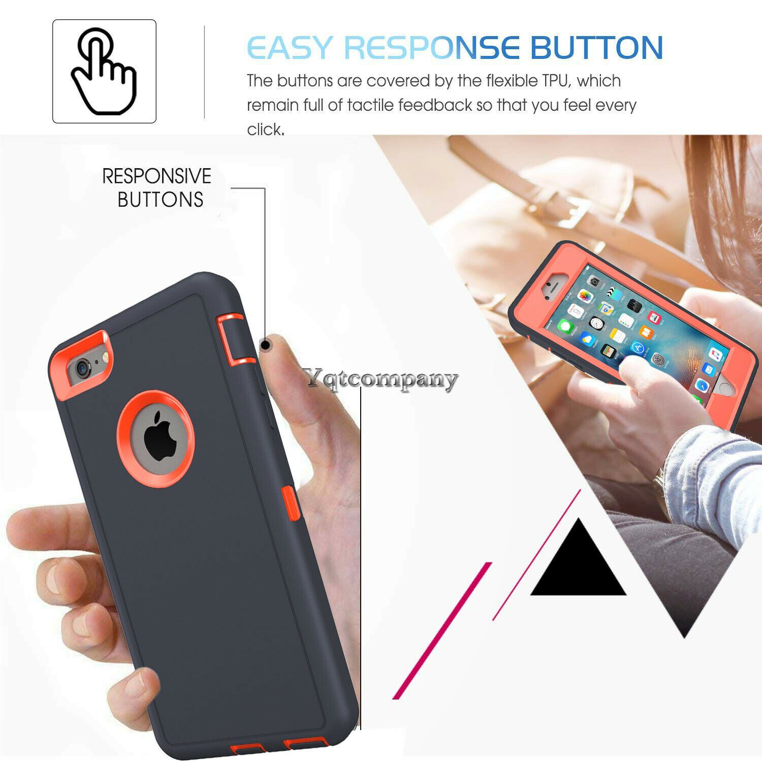 For iPhone 6s 7 8 Plus 11 Pro Max XR XS Max SE ULTRA SHOCKPROOF Armor Cover Case yqtcompany 