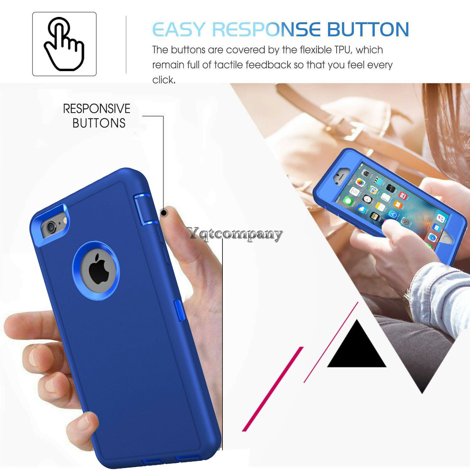 For iPhone 6s 7 8 Plus 11 Pro Max XR XS Max SE ULTRA SHOCKPROOF Armor Cover Case yqtcompany 
