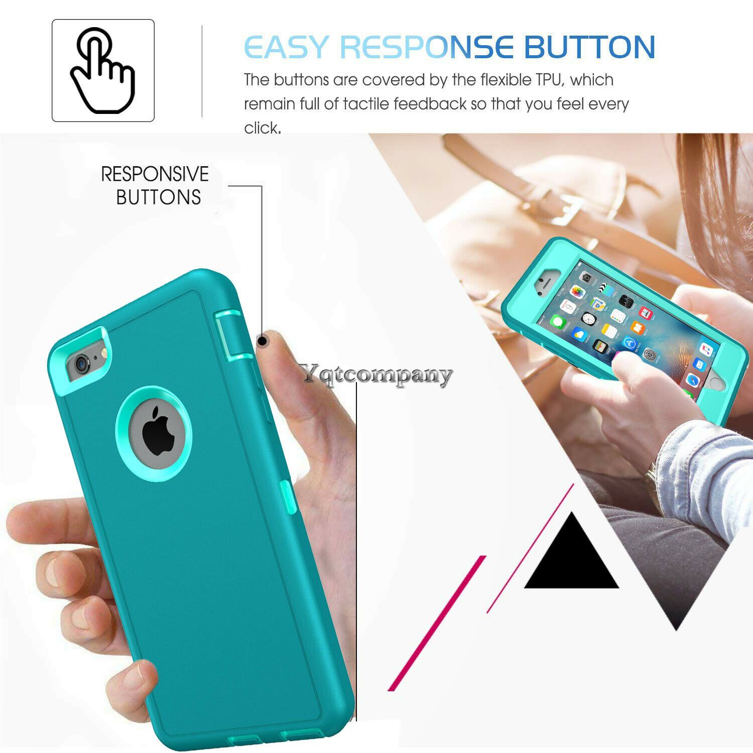 For iPhone 6s 7 8 Plus 11 Pro Max XR XS Max SE ULTRA SHOCKPROOF Armor Cover Case yqtcompany 