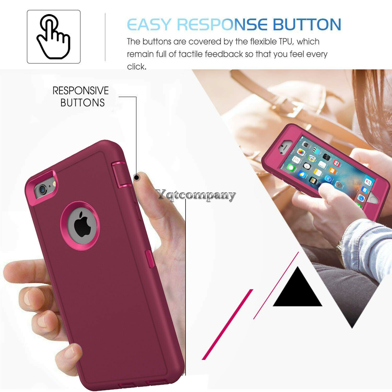 For iPhone 6s 7 8 Plus 11 Pro Max XR XS Max SE ULTRA SHOCKPROOF Armor Cover Case yqtcompany 