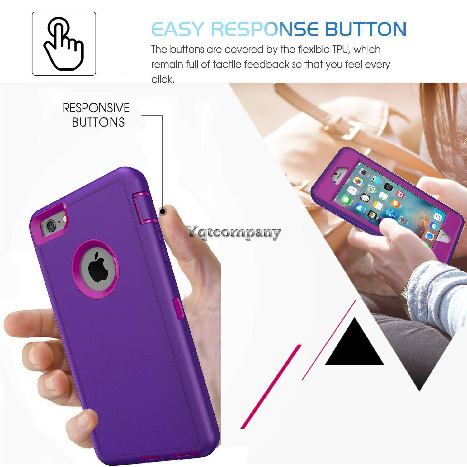 For iPhone 6s 7 8 Plus 11 Pro Max XR XS Max SE ULTRA SHOCKPROOF Armor Cover Case yqtcompany 