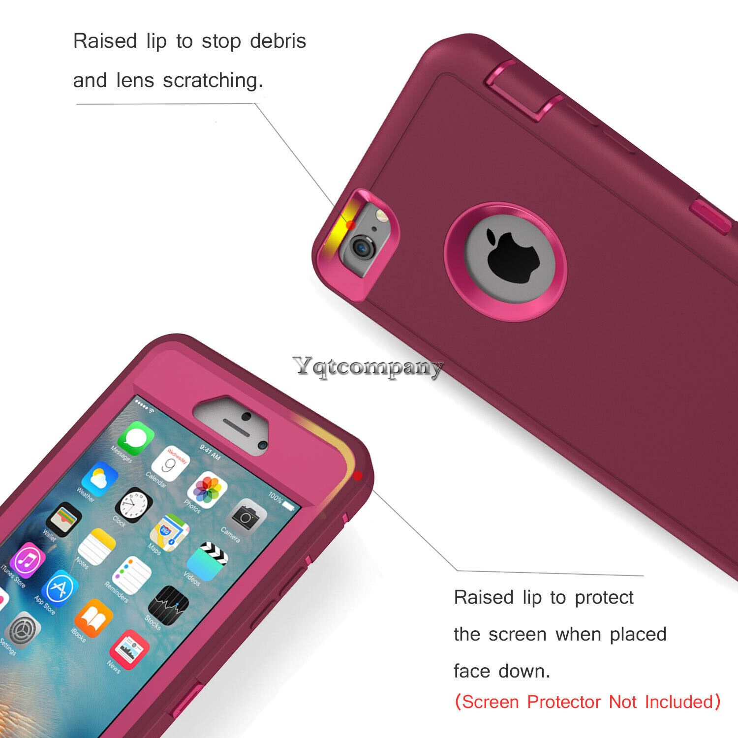 For iPhone 6s 7 8 Plus 11 Pro Max XR XS Max SE ULTRA SHOCKPROOF Armor Cover Case yqtcompany 