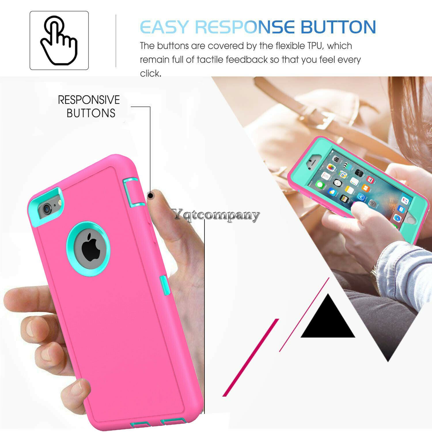 For iPhone 6s 7 8 Plus 11 Pro Max XR XS Max SE ULTRA SHOCKPROOF Armor Cover Case yqtcompany 