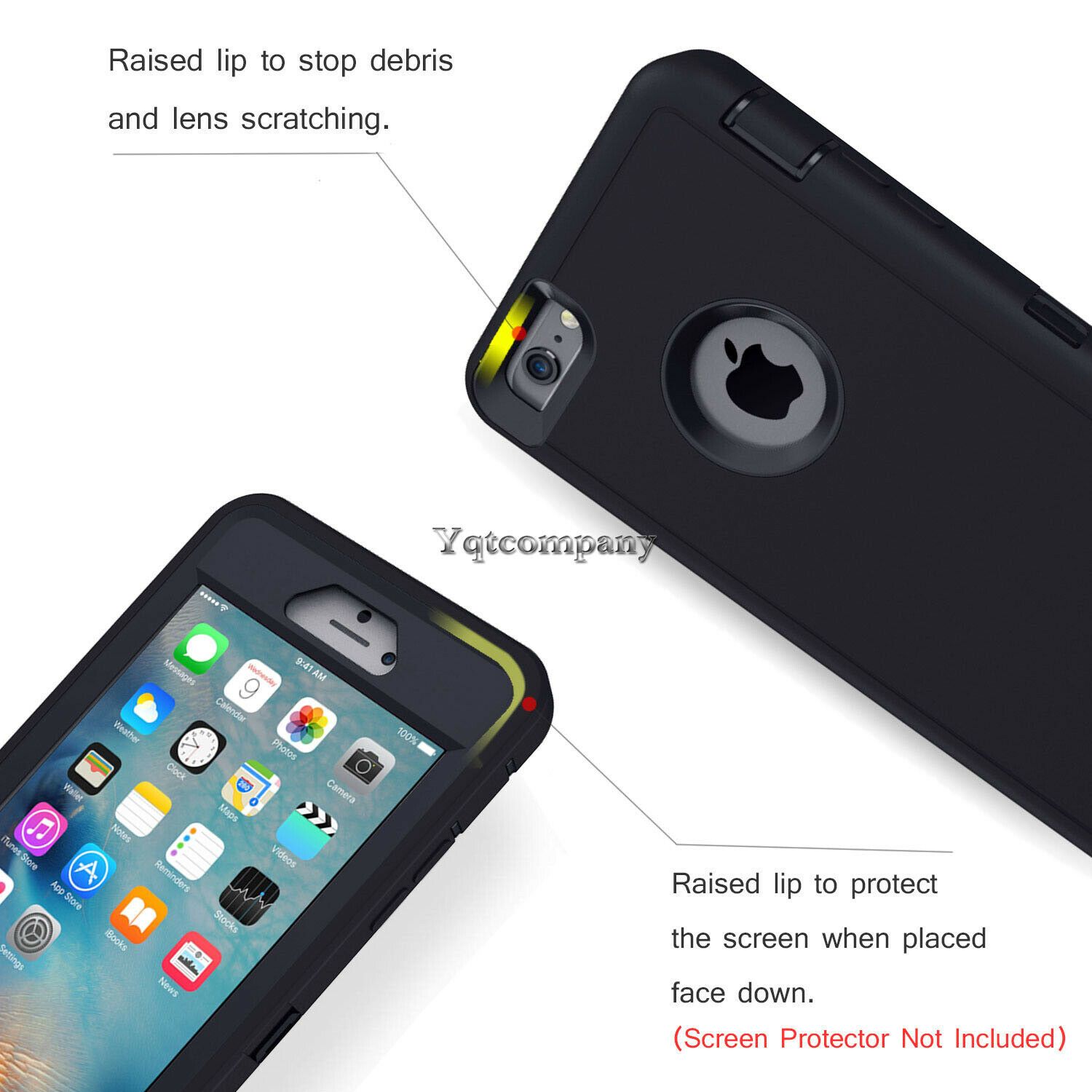 For iPhone 6s 7 8 Plus 11 Pro Max XR XS Max SE ULTRA SHOCKPROOF Armor Cover Case yqtcompany 