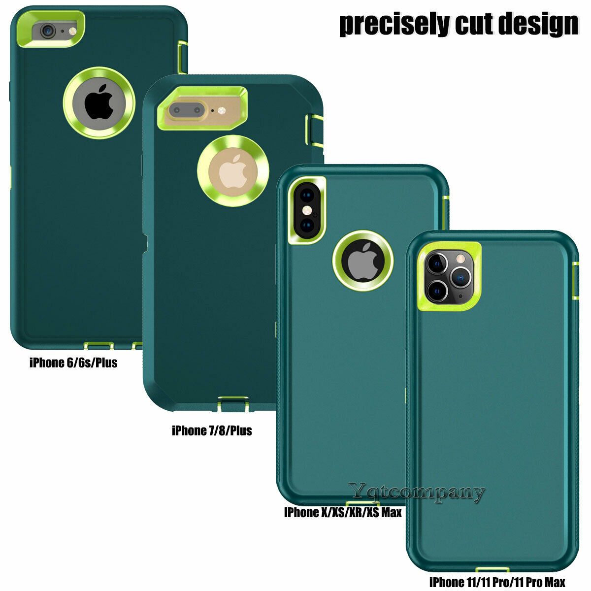 For iPhone 6s 7 8 Plus 11 Pro Max XR XS Max SE ULTRA SHOCKPROOF Armor Cover Case yqtcompany 