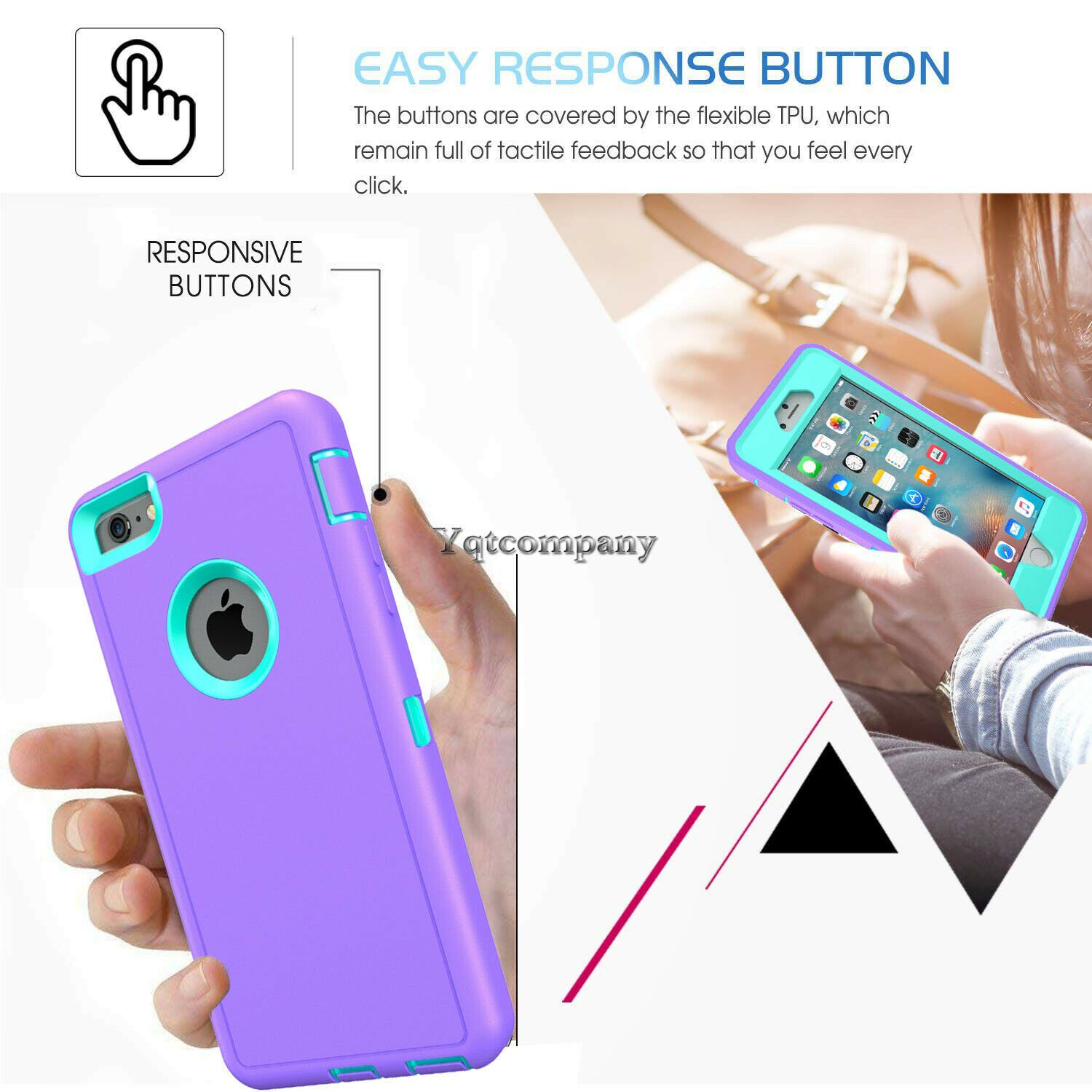 For iPhone 6s 7 8 Plus 11 Pro Max XR XS Max SE ULTRA SHOCKPROOF Armor Cover Case yqtcompany 