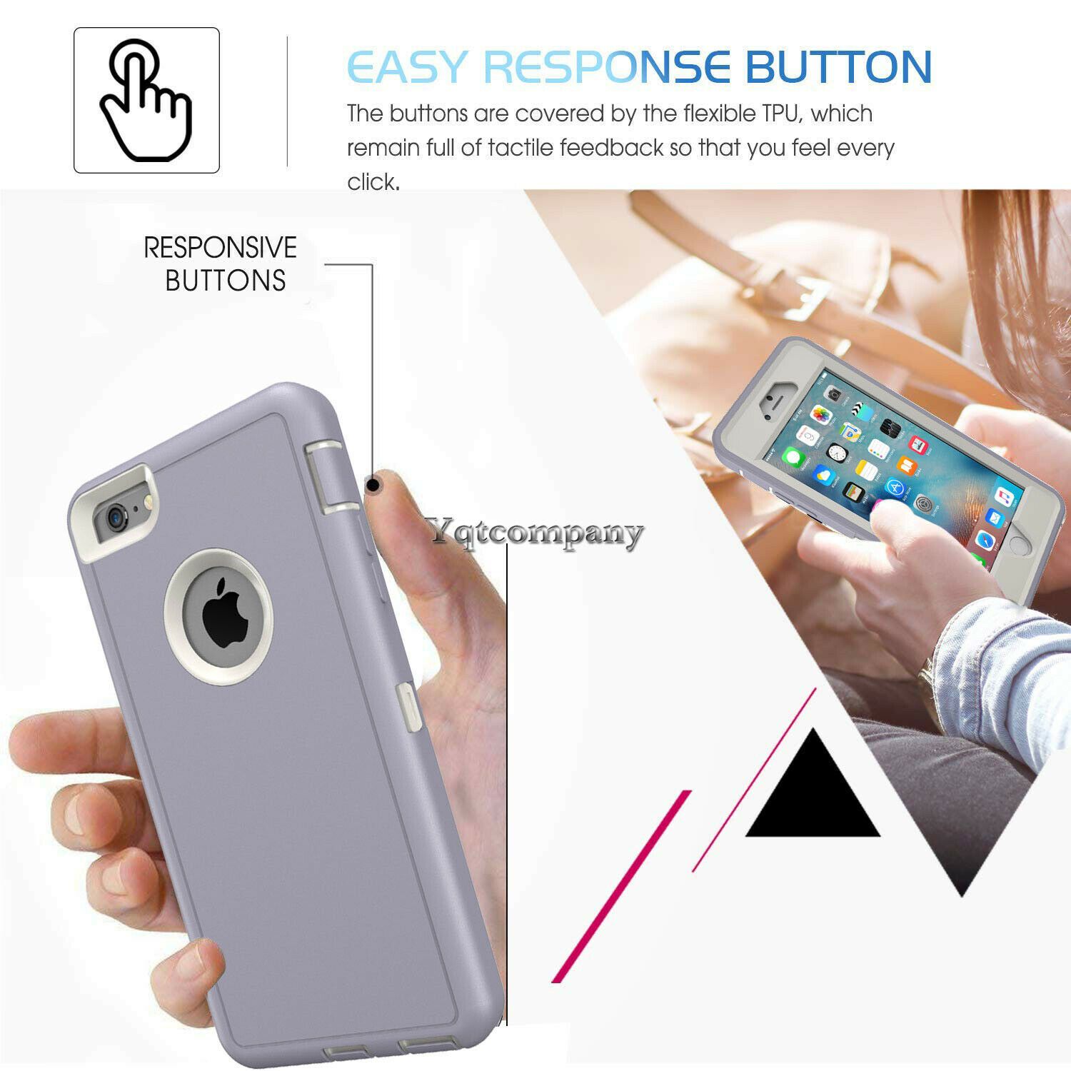For iPhone 6s 7 8 Plus 11 Pro Max XR XS Max SE ULTRA SHOCKPROOF Armor Cover Case yqtcompany 