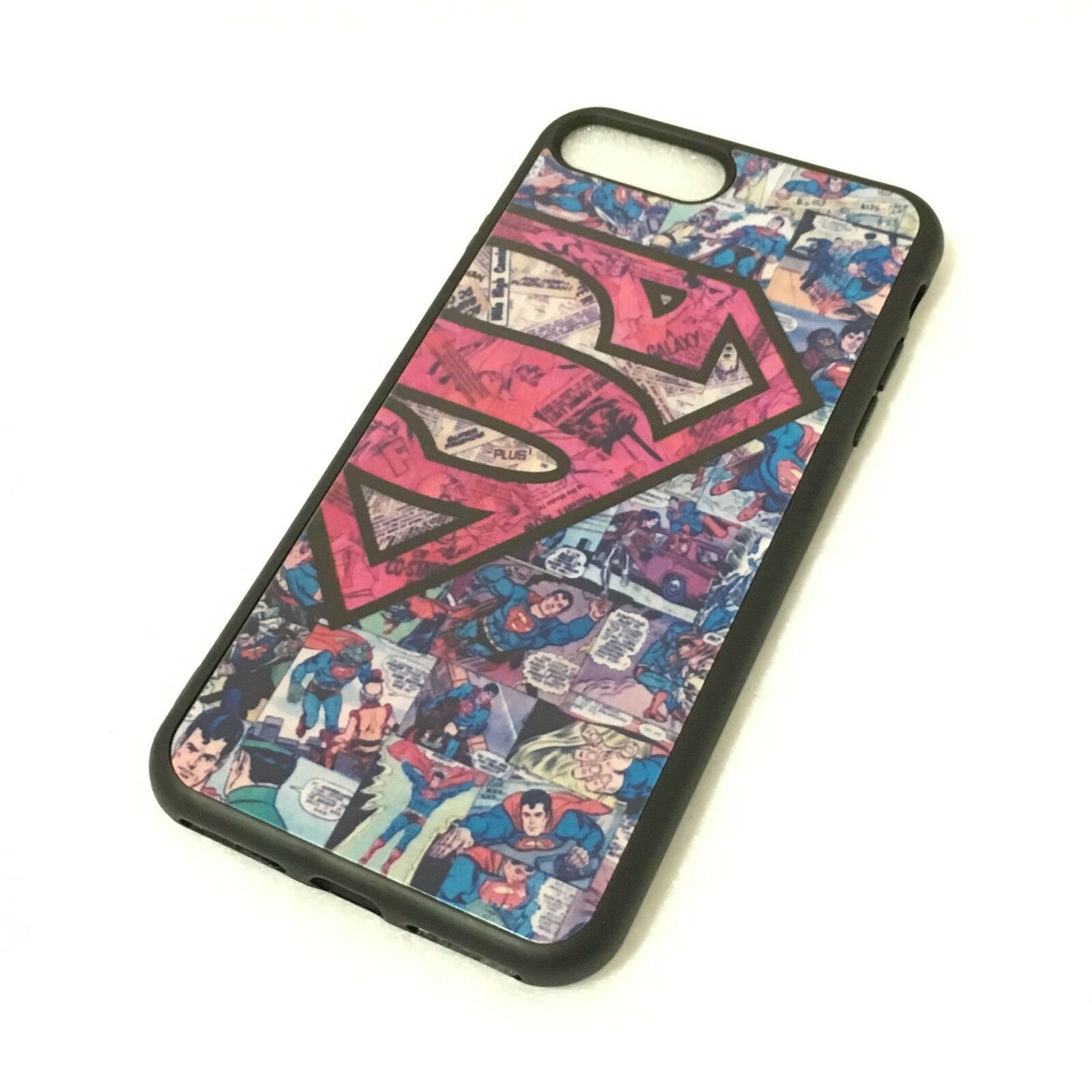 for iPhone 7+ / 8+ PLUS -Hard TPU Rubber Case Cover Red Blue Superman Comic Book iPhone Cases AtlasCase 