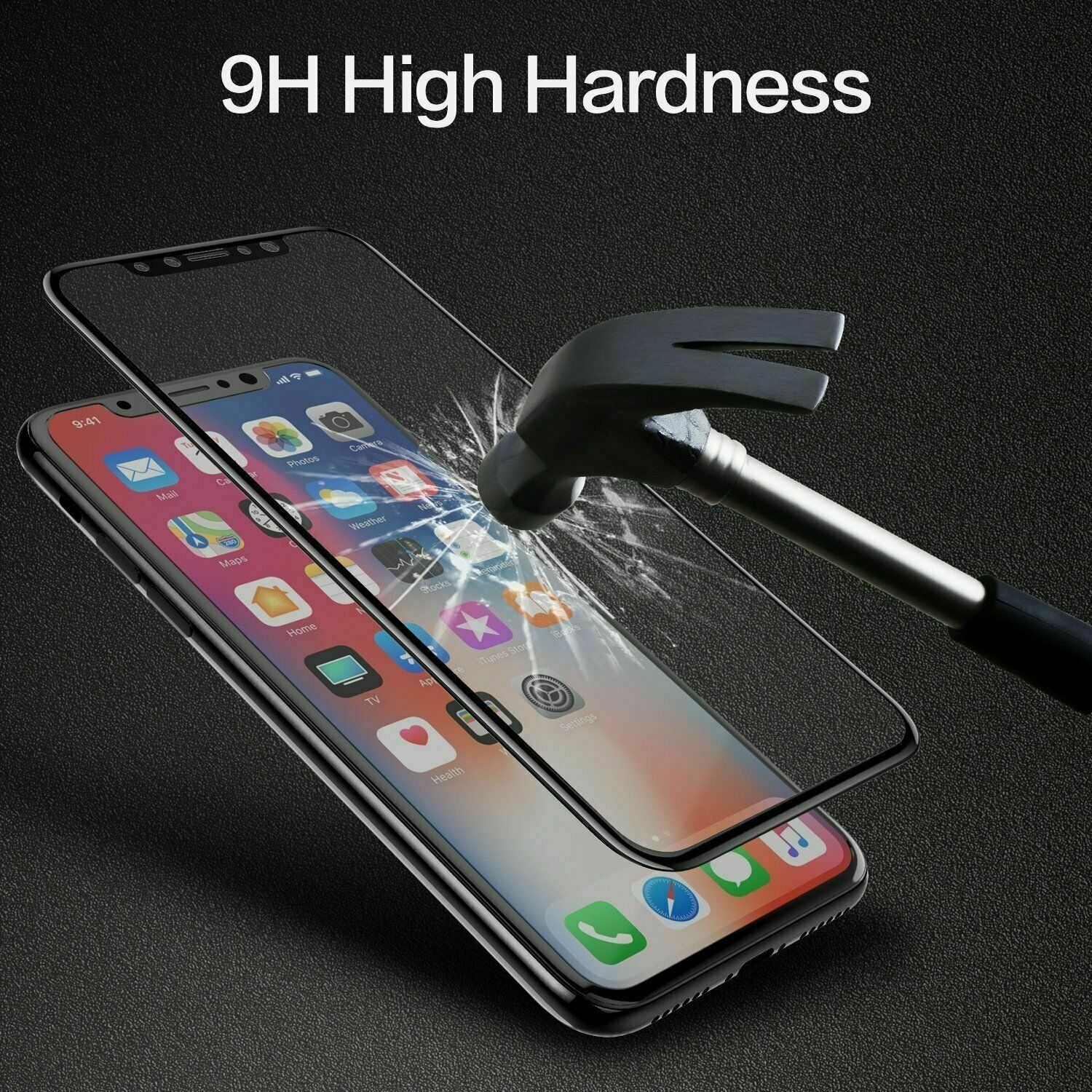 For iPhone X XS Max XR 11 Pro Full Coverage Tempered Glass Screen Protector techsensesolutionstechsensesolutions 
