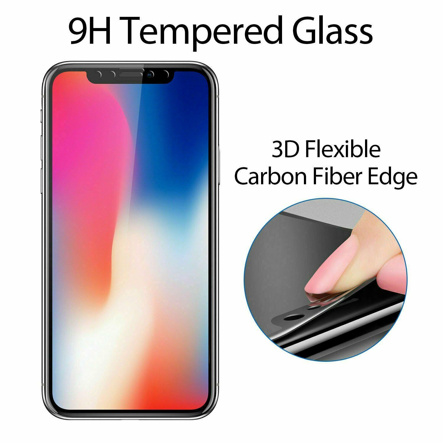 For iPhone X XS Max XR 11 Pro Full Coverage Tempered Glass Screen Protector techsensesolutionstechsensesolutions 