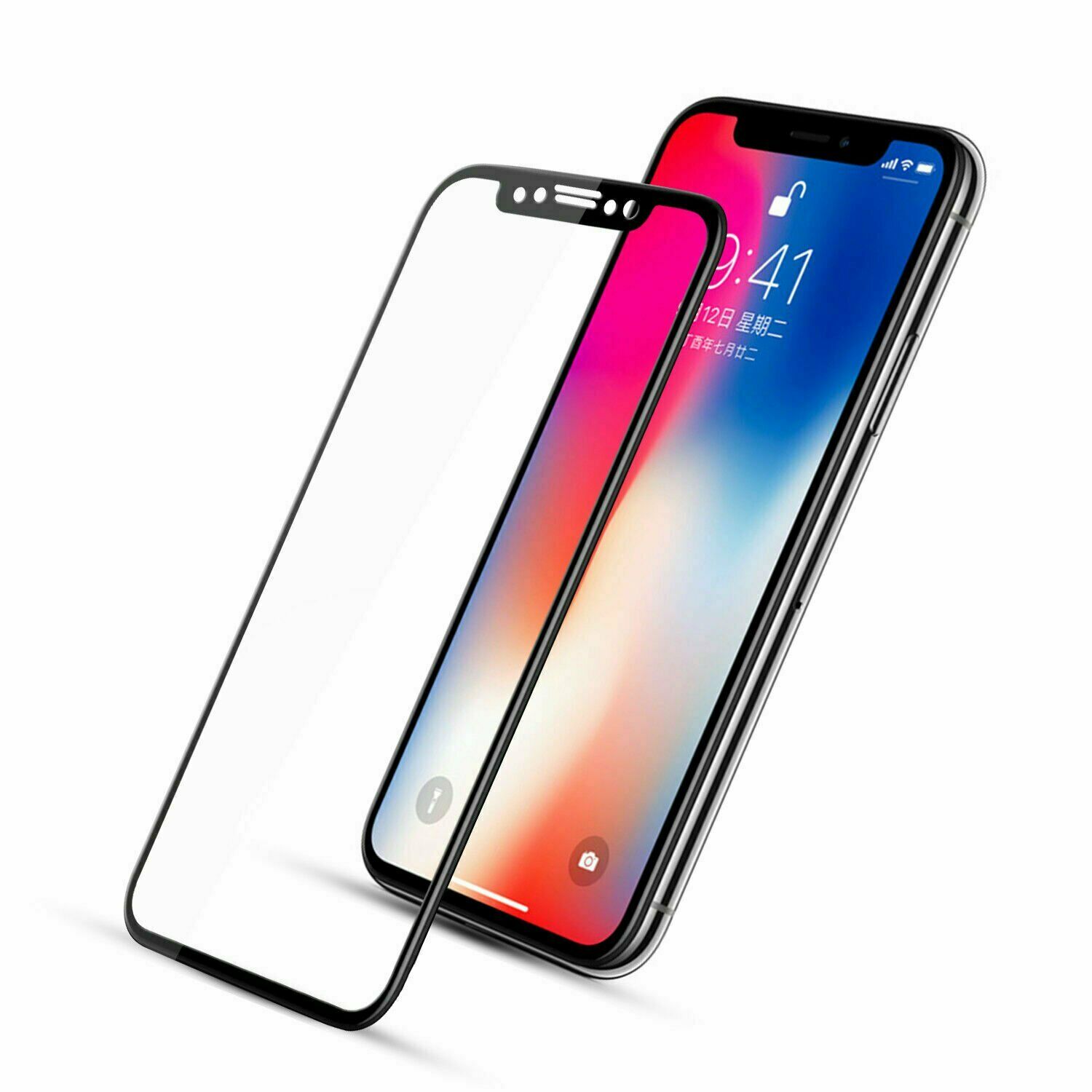 For iPhone X XS Max XR 11 Pro Full Coverage Tempered Glass Screen Protector techsensesolutionstechsensesolutions 