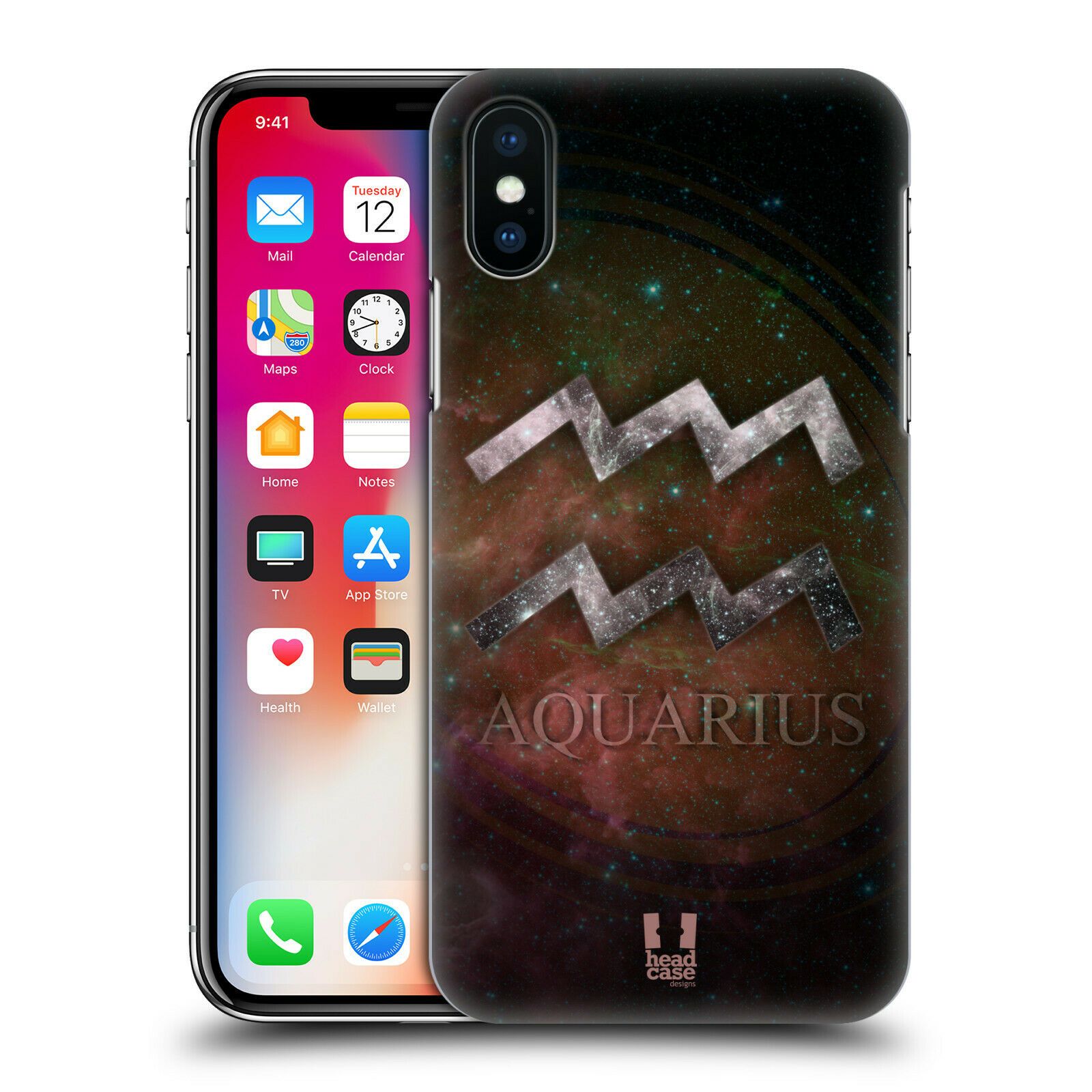 HEAD CASE DESIGNS NEBULA ZODIAC SYMBOLS BACK CASE FOR APPLE iPHONE PHONES iPhone Cases AtlasCase Aquarius iPhone 4 