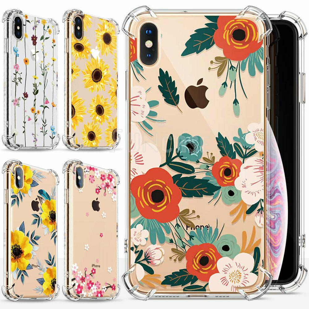 iPhone 11 Pro Max Xs Max XR 8 7 Plus Fashion Flower Cute Case Silicone TPU Women funnycasefunnycase 